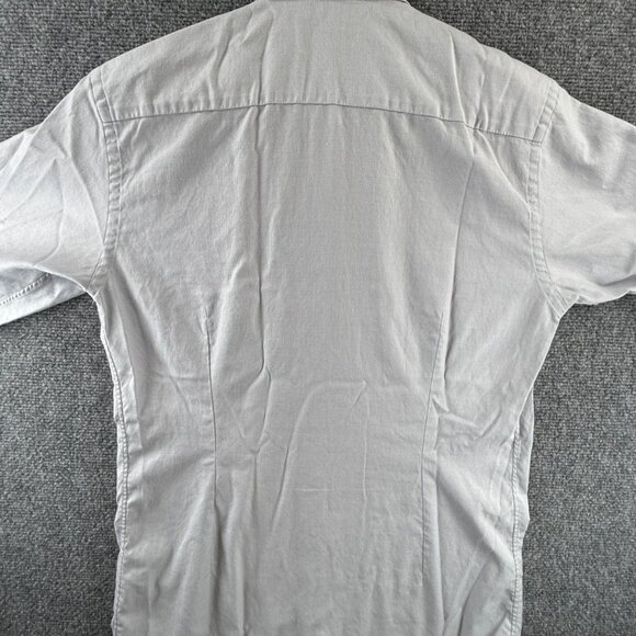 Eton Convertible Cuff Signature Twill Slim Cotton 15.5 Gray Mens Premium Office - Picture 15 of 15